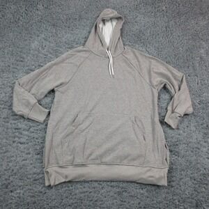 The WARMY Hoodie Sweatshirt Womens 2XL Gray Fleece Lined Kangaroo Pocket NWOT